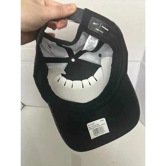Nike USA Men’s Cap Adjustable Hat Camo Black Gray New One Size - Picture 6 of 7